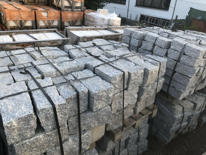 Mauersteine aus Granit | allseits gespalten | 10x20x40 | pro Palette (2,2 qm)