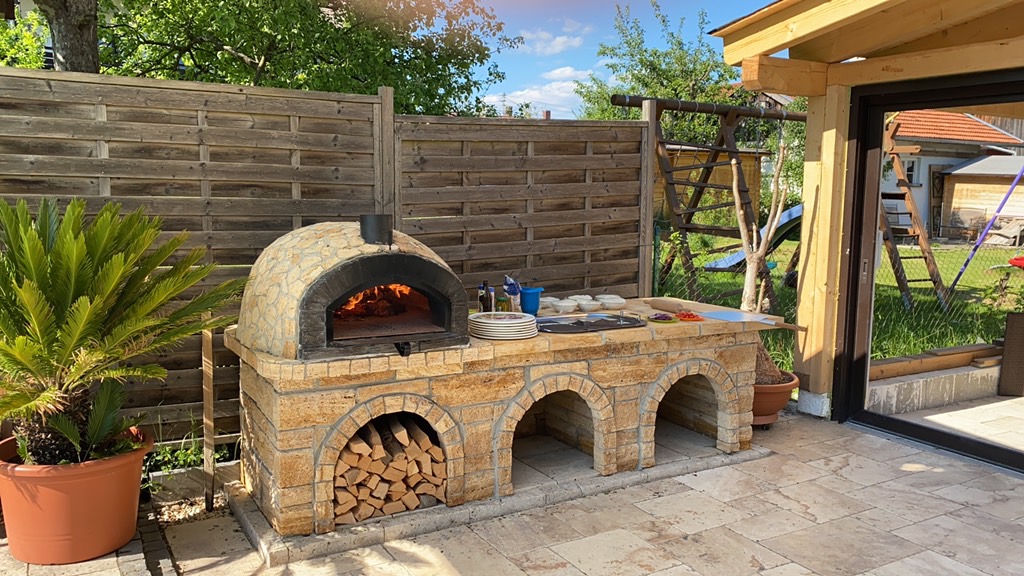 Travertin Gold Mauersteine – Natürlich und Elegant